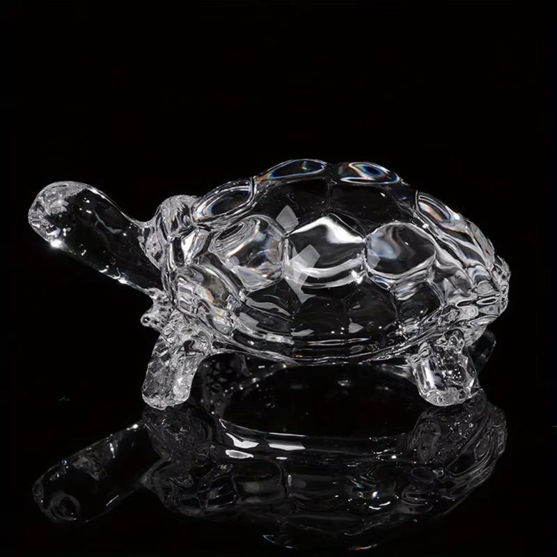 Crystal Turtle Ornament  Mini Lucky Turtle Statue For Home Office  Desk Decoration 2