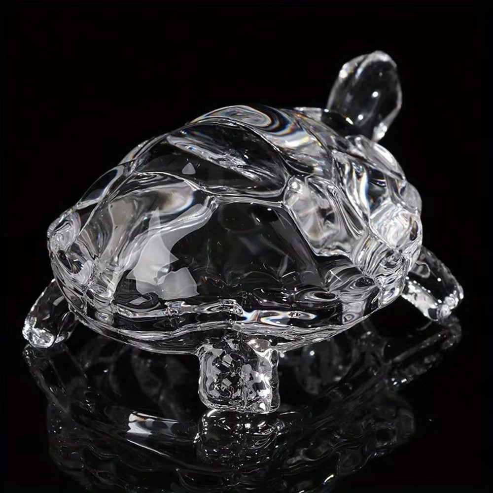 Crystal Turtle Ornament  Mini Lucky Turtle Statue For Home Office  Desk Decoration 3