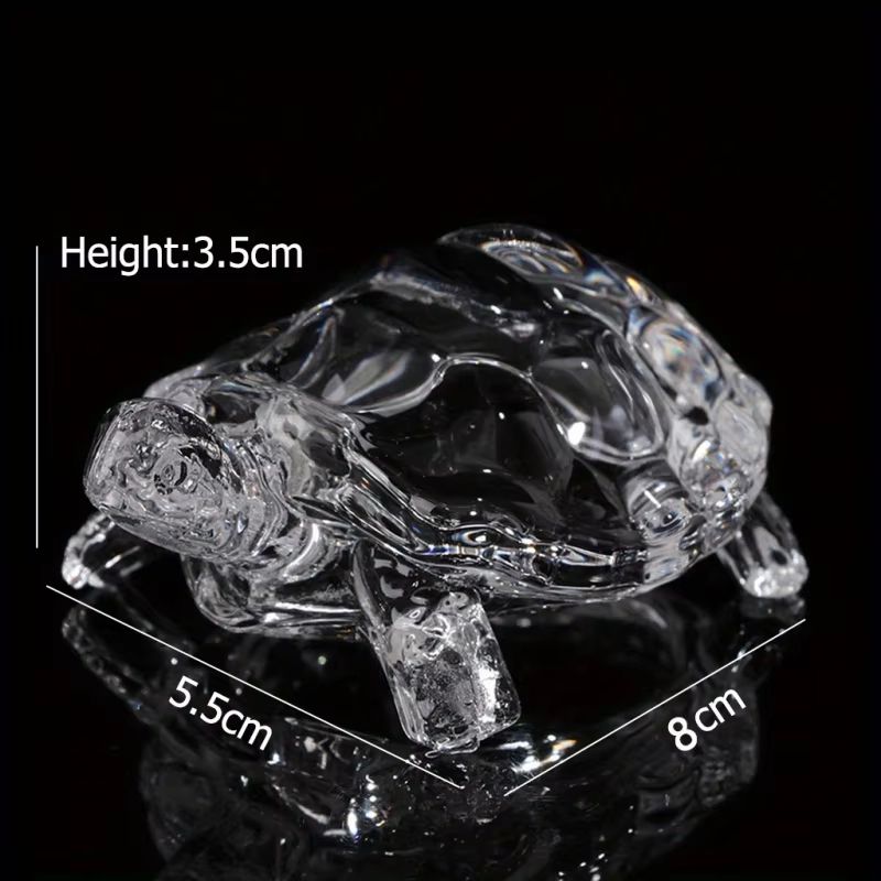 Crystal Turtle Ornament  Mini Lucky Turtle Statue For Home Office  Desk Decoration 4