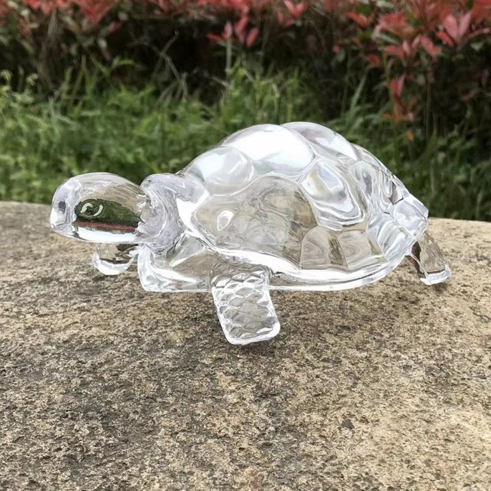 Crystal Turtle Ornament  Mini Lucky Turtle Statue For Home Office  Desk Decoration 5