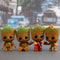 4Piece Cute Groot Miniature Model Set Home Supplies Decoration Figurines Anime Hero TreeMan Chara 1