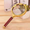Handheld Metal 50x HighDefinition Magnifying Glass Metal Frame Magnifier For Reading Scientific Ex 3