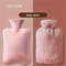 1L2L PVC Plush Hot Water Bottle LeakProof LargeCapacity Bed Abdomen Warmer With Soft Cover For Cr 3