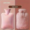 1L2L PVC Plush Hot Water Bottle LeakProof LargeCapacity Bed Abdomen Warmer With Soft Cover For Cr 3