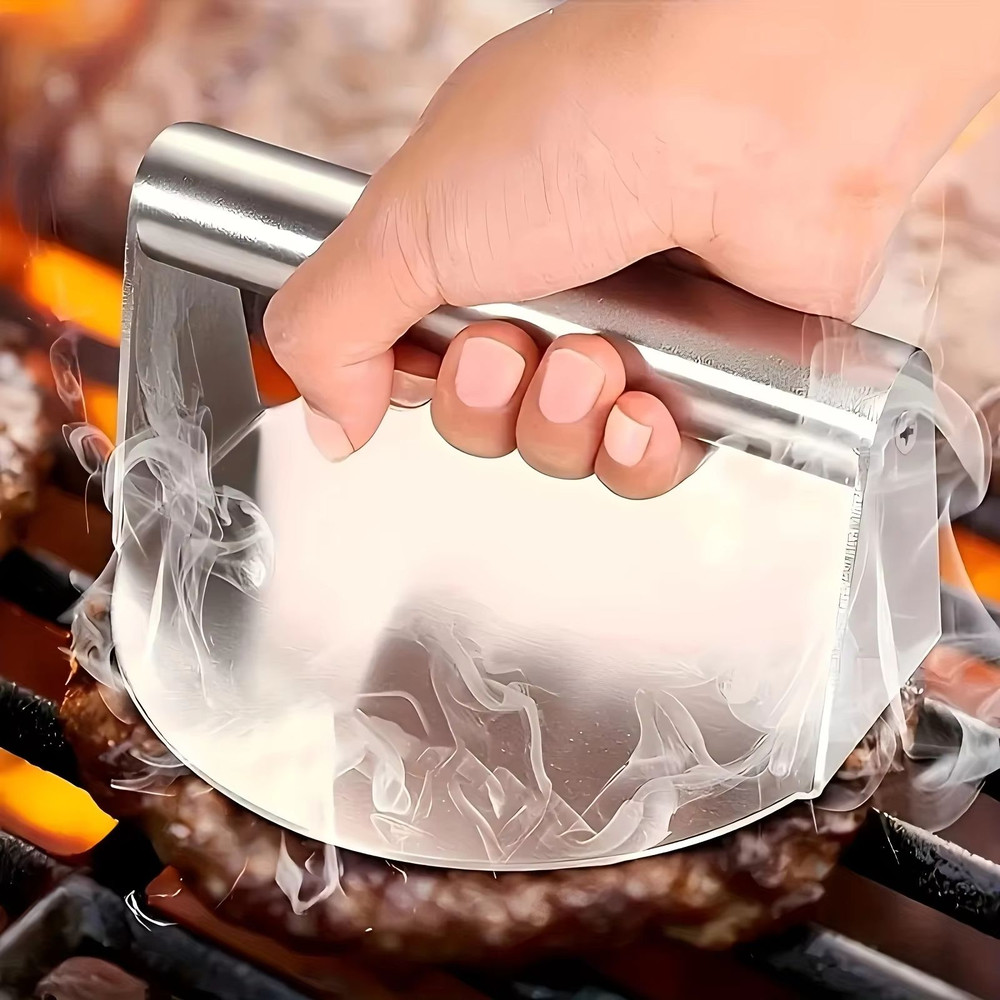 304 Stainless Steel Round Meat Mold HeavyDuty Patty Maker For Home Commercial Use 0