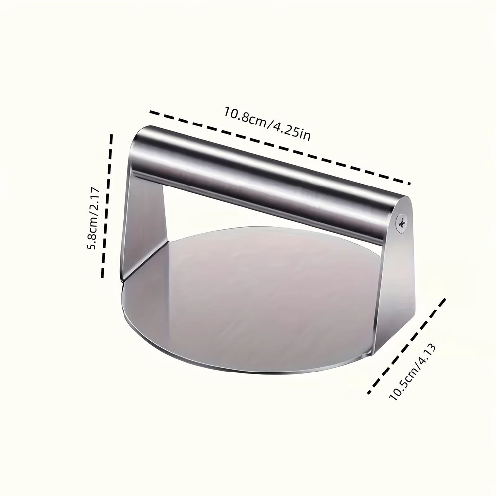 304 Stainless Steel Round Meat Mold HeavyDuty Patty Maker For Home Commercial Use 3