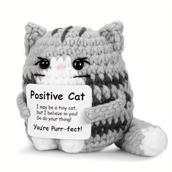 handmade cat accessories with positive energy cards | anime-style polyester home decor gift