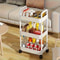 HeavyDuty 3Tier Wheeled Tool Cart Storage Rack Durable Plastic Structure EasytoAssemble Rolling St 1