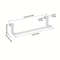 White Plastic Towel Rack Cabinet Door Mounted Towel Bar With Multiple Hooks For Kitchen Bathroom 3