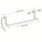 White Plastic Towel Rack Cabinet Door Mounted Towel Bar With Multiple Hooks For Kitchen Bathroom 5