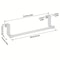 White Plastic Towel Rack Cabinet Door Mounted Towel Bar With Multiple Hooks For Kitchen Bathroom 5