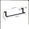 White Plastic Towel Rack Cabinet Door Mounted Towel Bar With Multiple Hooks For Kitchen Bathroom 6
