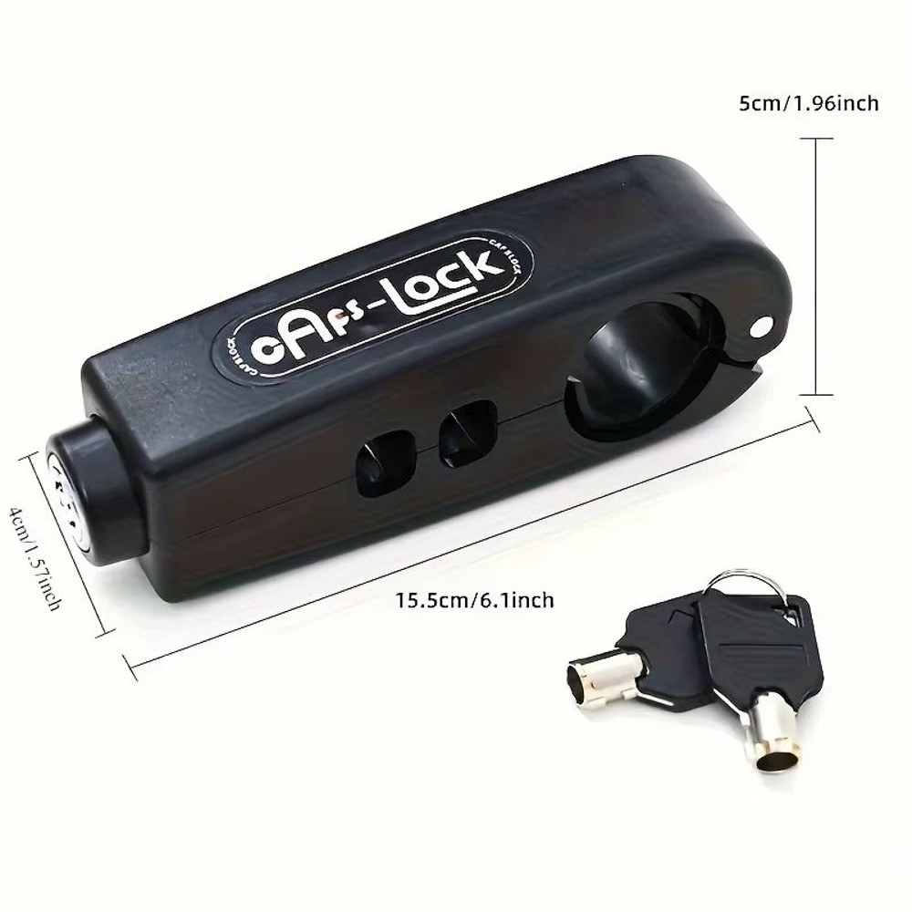 HeavyDuty AntiTheft Brake Lever Lock For Bikes Scooters Motorcycles Durable ABS Lock With Easy Ca 1