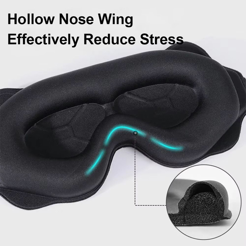 3D Sleeping Mask Block Out Light Soft Padded Sleep Mask For Eyes Slaapmasker Eye Shade Blindfold 1