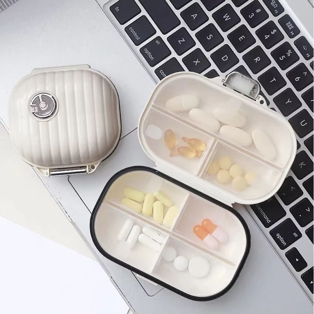 7Day Portable Pill Box Sealed Mini Storage Box For Weekly Medicine Pills 5