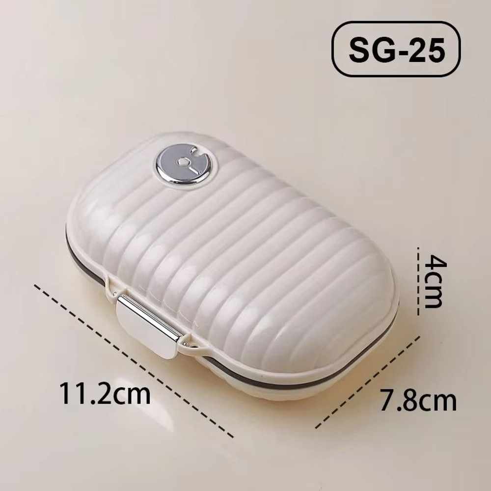 7Day Portable Pill Box Sealed Mini Storage Box For Weekly Medicine Pills 6
