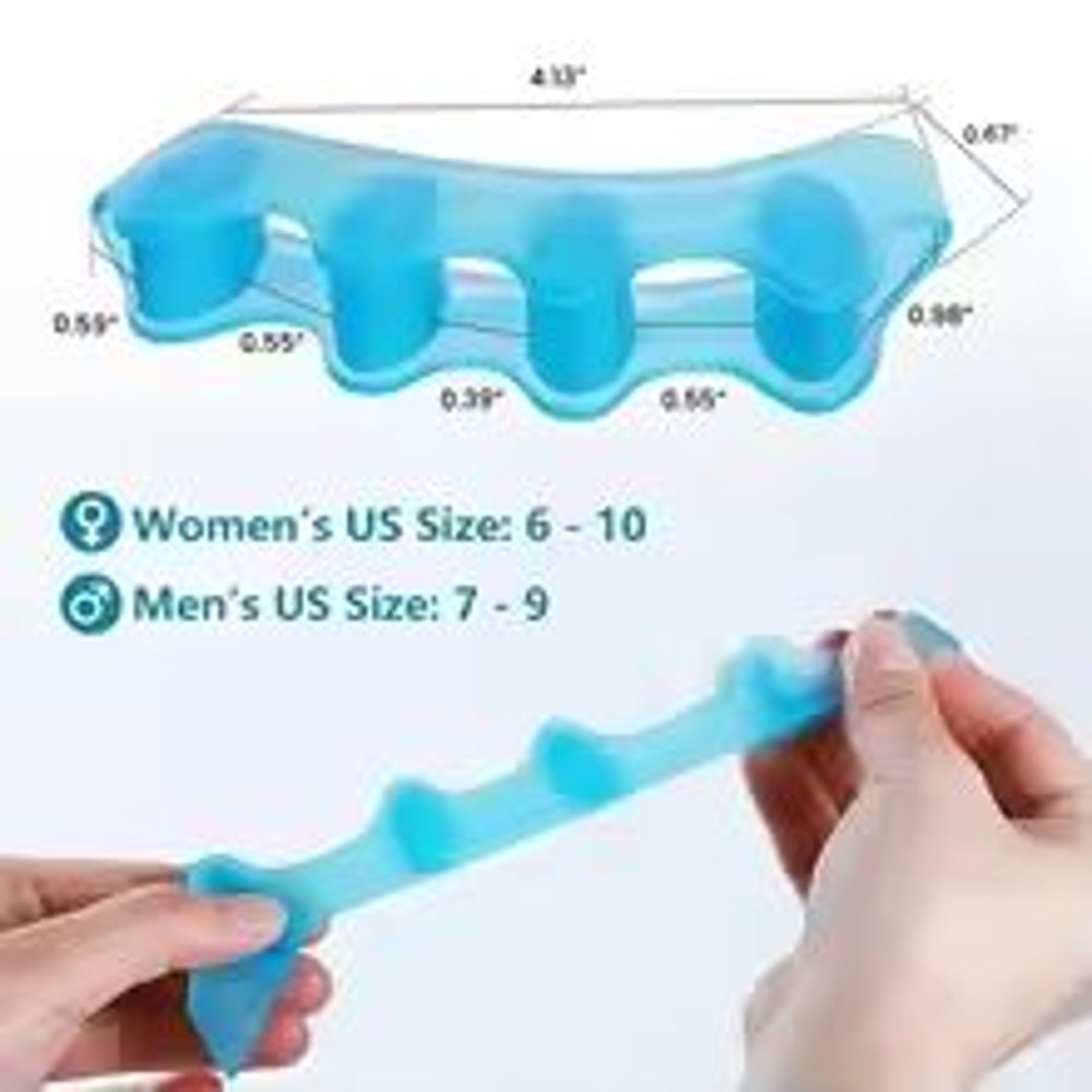 Silicone Finger Toe Protector Flexible Toe Separators Straighteners Bunion Pain Relief FootCare 3