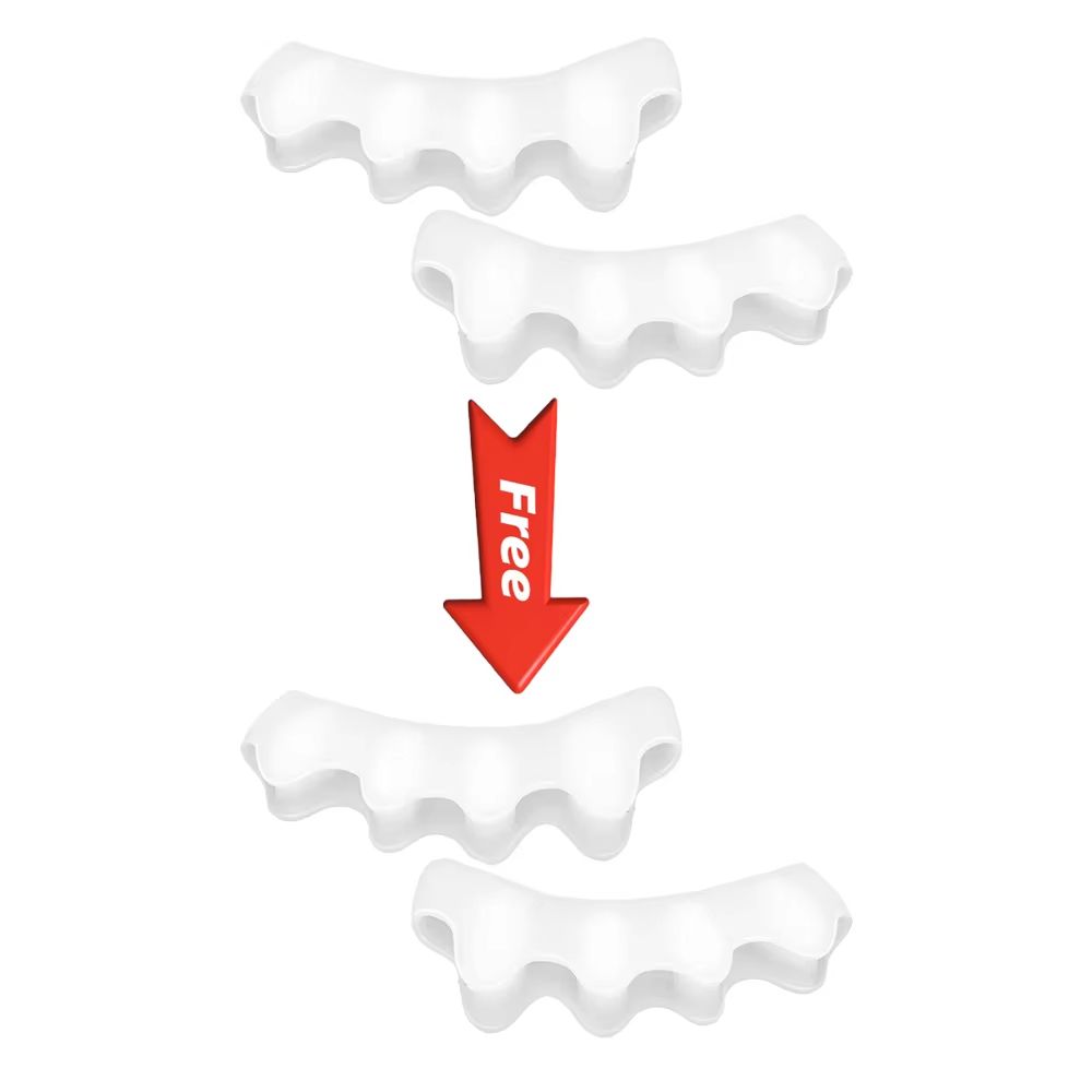 Silicone Finger Toe Protector Flexible Toe Separators Straighteners Bunion Pain Relief FootCare 10