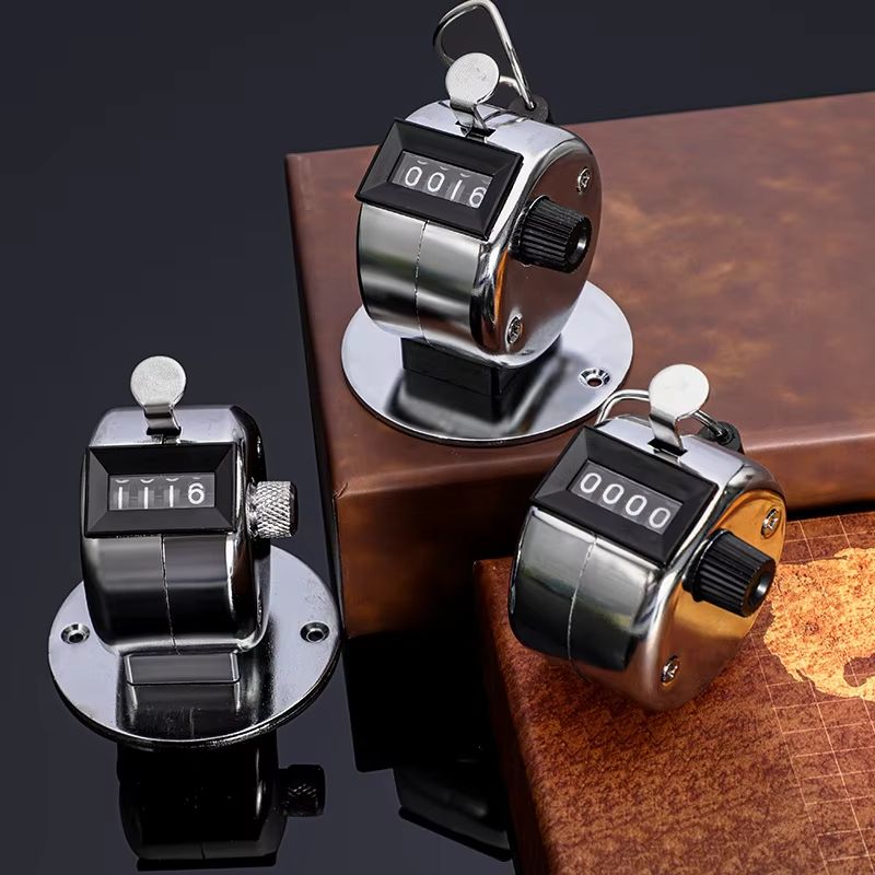 Digital Hand Tally Counter Manual Counting Clicker 4Digit Number Handheld Training Counter For Gol 0