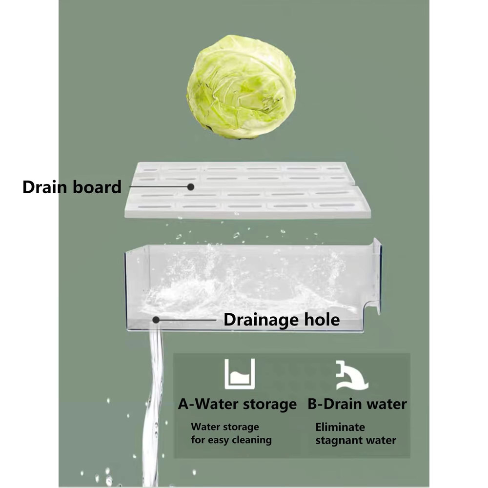 Stackable Refrigerator Organizer Bins Reusable Food Storage Containers Fridge Drawer Organizer Fo 5