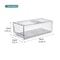 Stackable Refrigerator Organizer Bins Reusable Food Storage Containers Fridge Drawer Organizer Fo 6