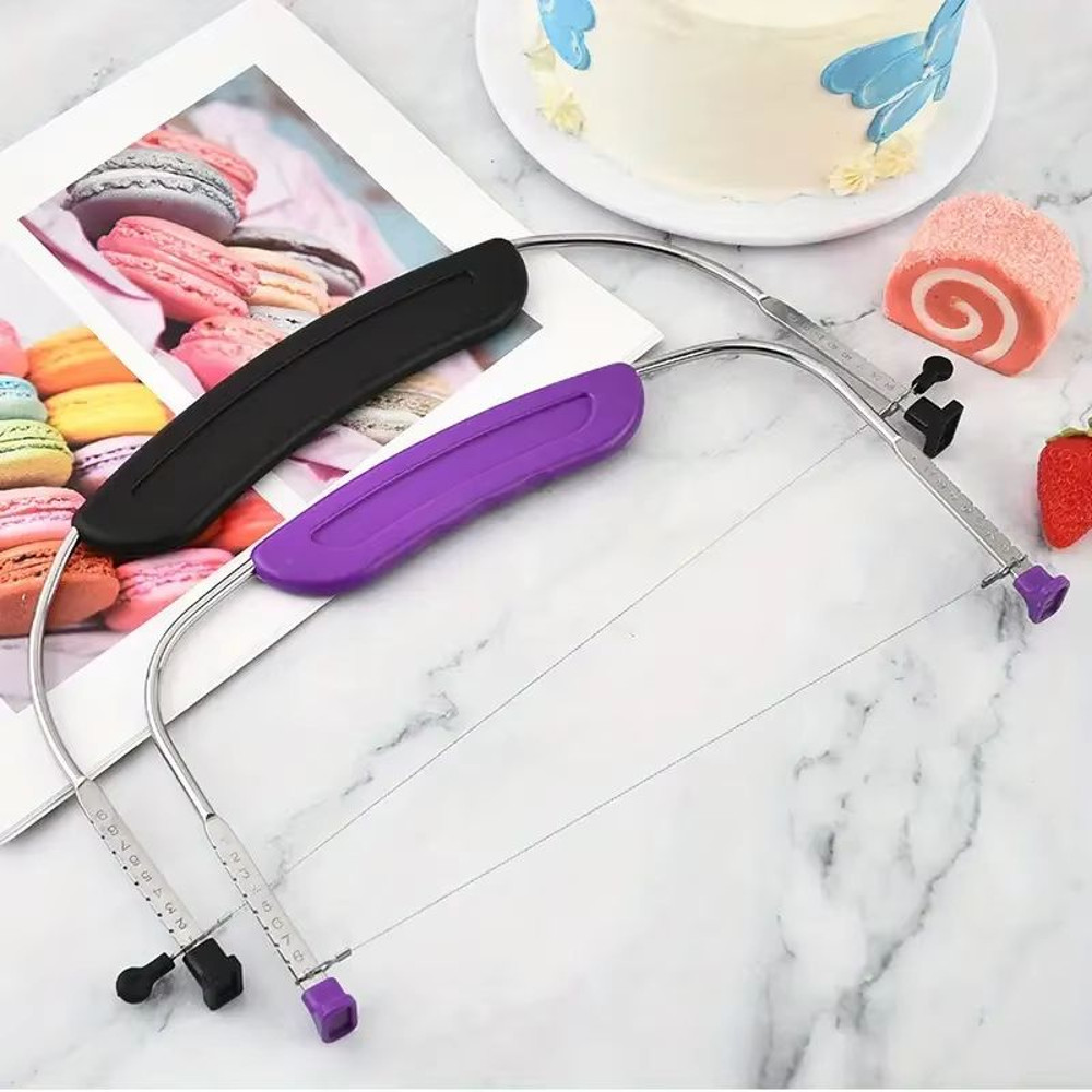Precision Bake Adjustable Cake Leveler Stainless Steel Wire Cake Slicer Cutter 4
