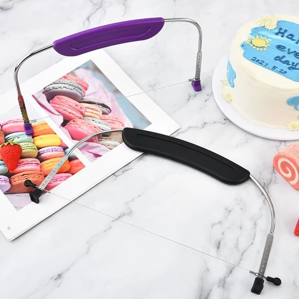 Precision Bake Adjustable Cake Leveler Stainless Steel Wire Cake Slicer Cutter 5