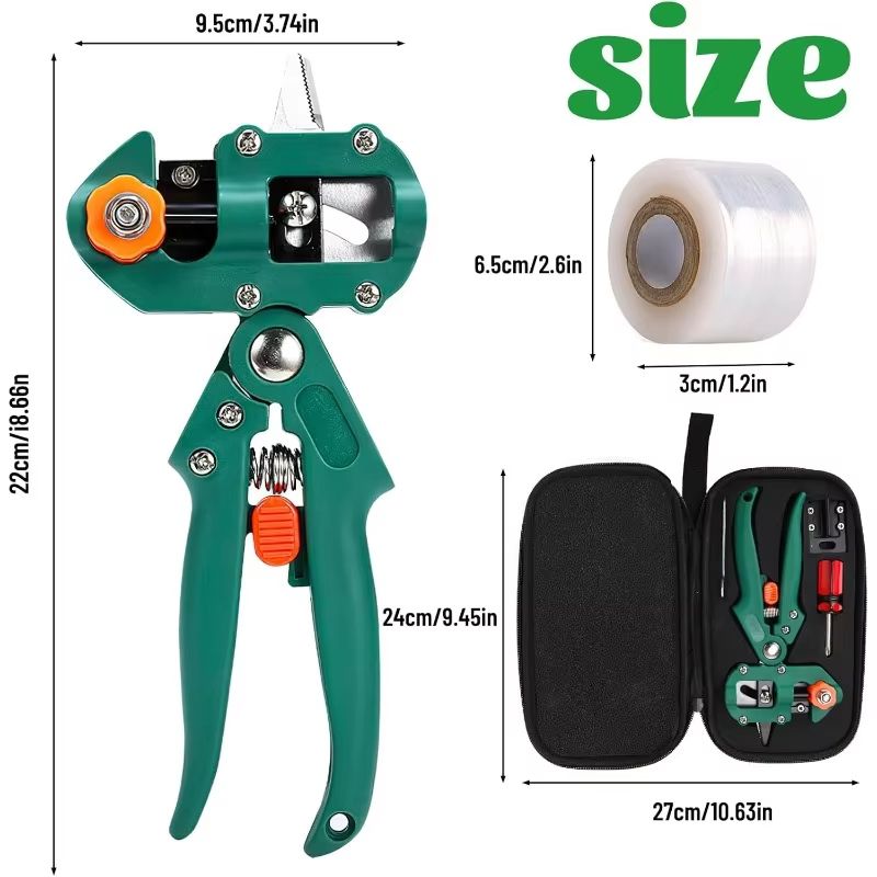 Premium Garden Bush Pruning Tool Kit  Includes Ergonomic Pruner Spare Blades  Decorative Film 1