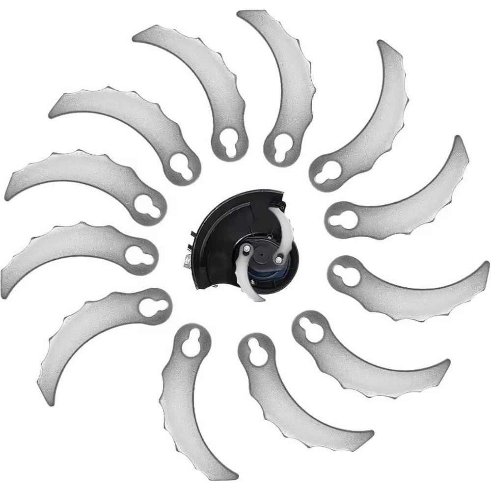 12Pack Metal Grass Trimmer Replacement Blades Durable Cutter Heads For Weed Whacker Brush Cutting 0