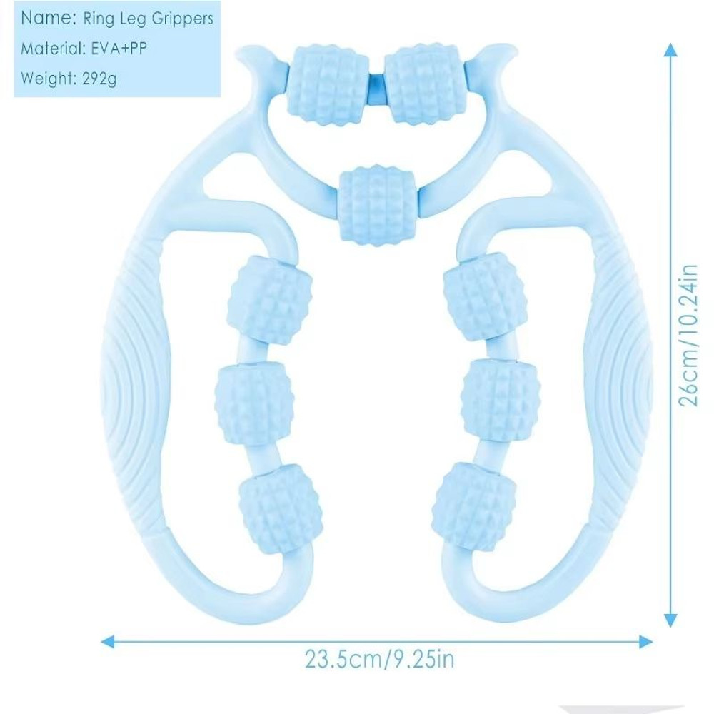 Premium DeepTissue Leg Body Massage Roller With Handle Cellulite Lymphatic Support 1