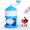 GlacierEase Portable Slush Ice Crusher Machine Manual Crank BPAFree Blue 0