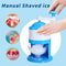 GlacierEase Portable Slush Ice Crusher Machine Manual Crank BPAFree Blue 3