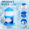 GlacierEase Portable Slush Ice Crusher Machine Manual Crank BPAFree Blue 6