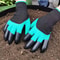 GardenPro 8Piece HandClaw Digging Gloves Set Waterproof ABS Plastic Work Gloves For Planting Propa 1