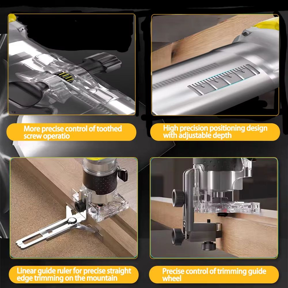ProTrim Brushless Cordless Woodworking Trimmer 18V Compatible Milling Engraving Slotting Machine 2