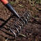 AgriGrip MultiFunctional 9Tooth Nail Rake Durable ManganeseSteel Garden Farm Tool 3