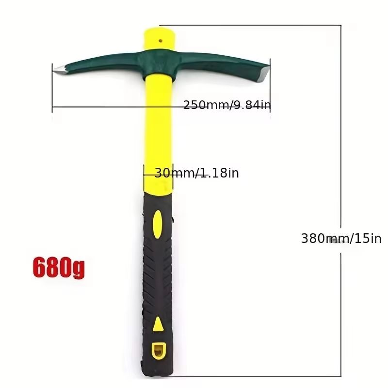 ForgeMaster Forged Weeding Garden Pick Axe With Fiberglass Handle HeavyDuty Soil Loosening Tool Fo 2