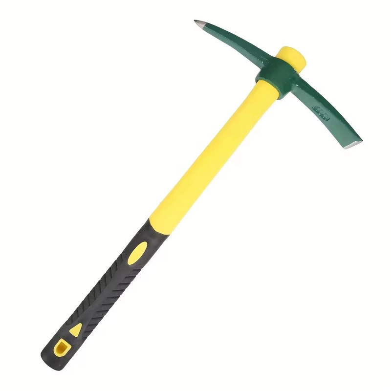 ForgeMaster Forged Weeding Garden Pick Axe With Fiberglass Handle HeavyDuty Soil Loosening Tool Fo 3