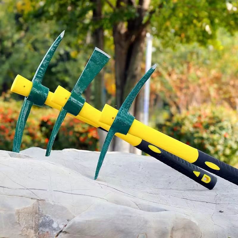 ForgeMaster Forged Weeding Garden Pick Axe With Fiberglass Handle HeavyDuty Soil Loosening Tool Fo 5