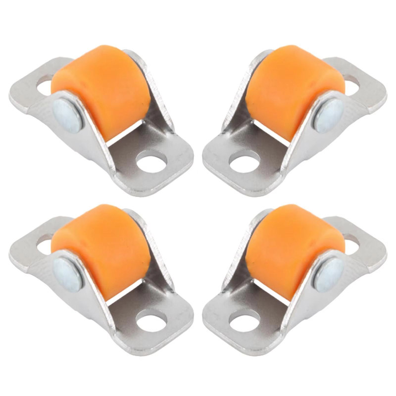 QuietGlide Silent Furniture Linear Wheels Small Fixed Castor Set Of 4 For Workbench Cart Shelves T 0