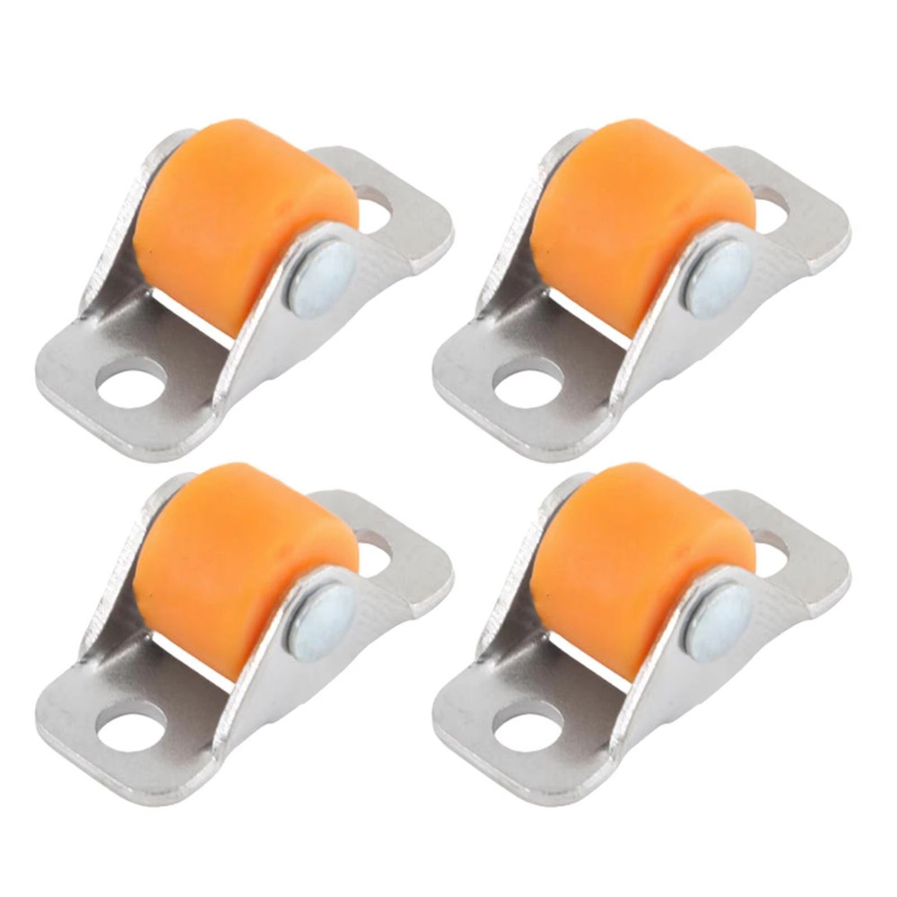 QuietGlide Silent Furniture Linear Wheels Small Fixed Castor Set Of 4 For Workbench Cart Shelves T 1