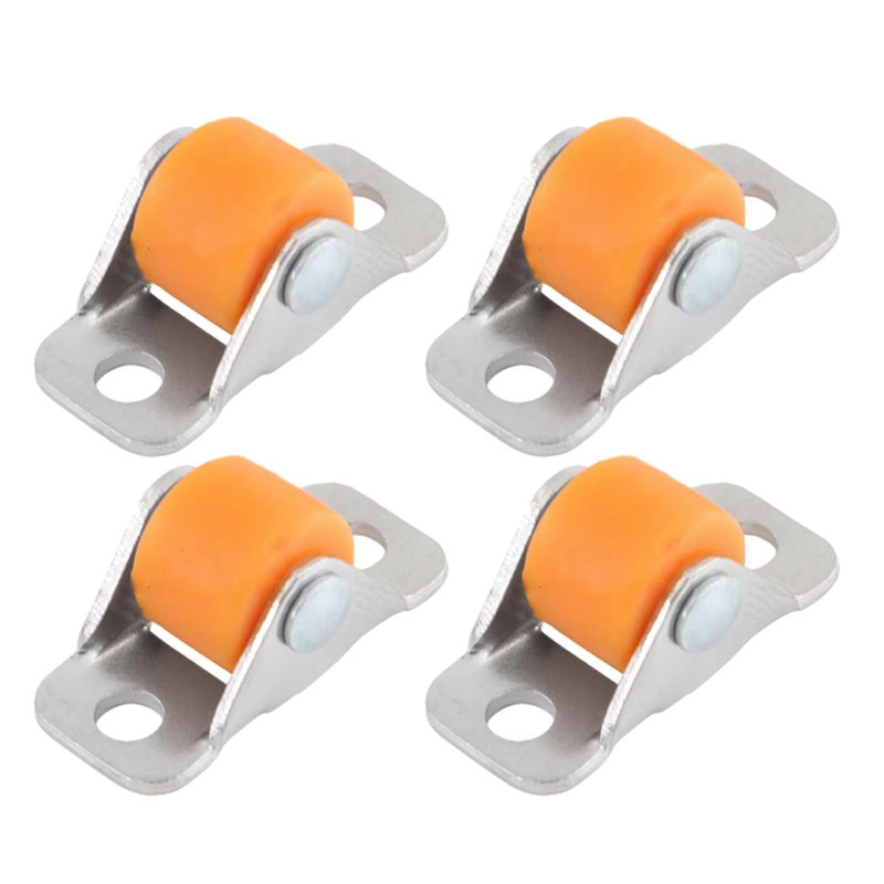 QuietGlide Silent Furniture Linear Wheels Small Fixed Castor Set Of 4 For Workbench Cart Shelves T 1