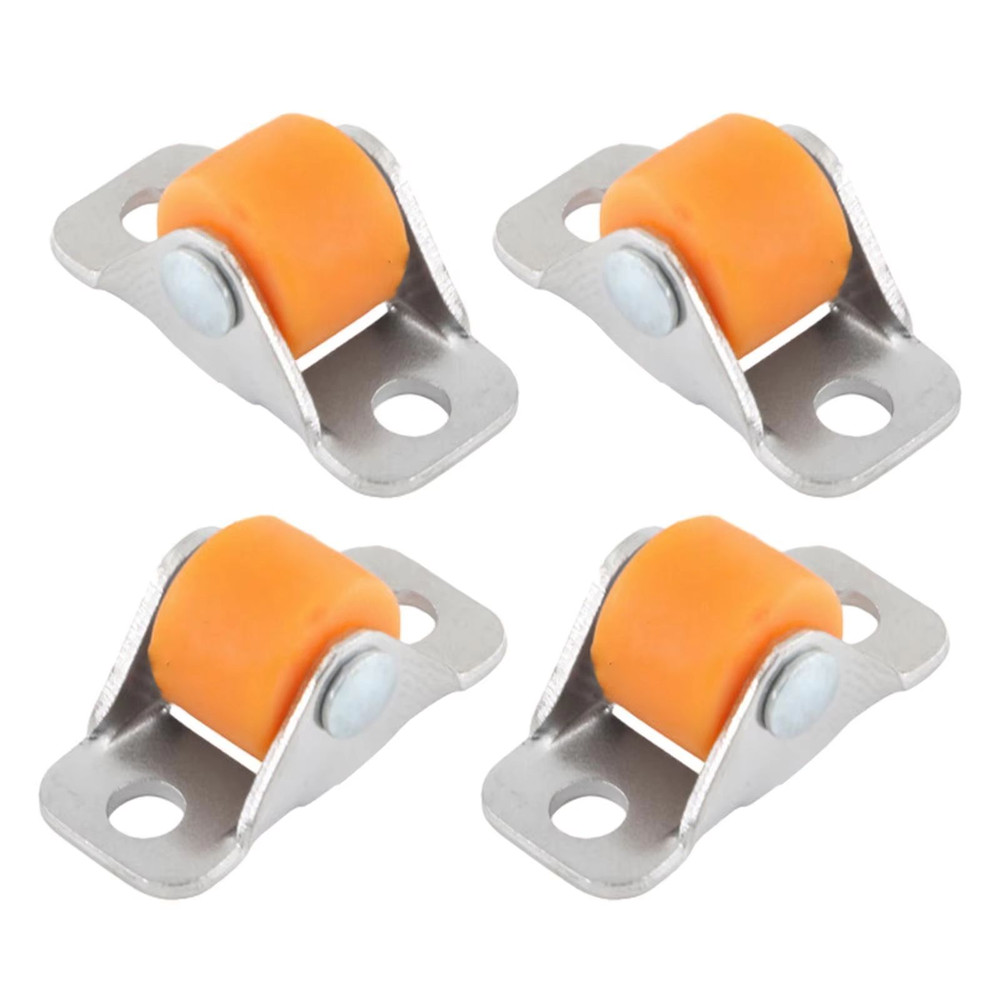 QuietGlide Silent Furniture Linear Wheels Small Fixed Castor Set Of 4 For Workbench Cart Shelves T 3