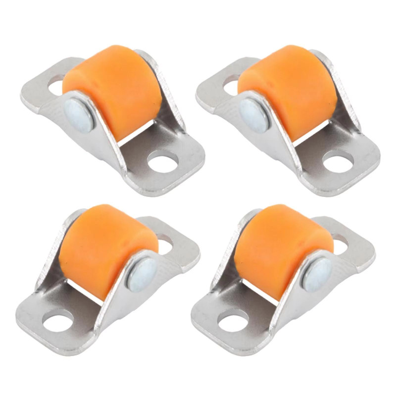 QuietGlide Silent Furniture Linear Wheels Small Fixed Castor Set Of 4 For Workbench Cart Shelves T 3
