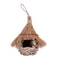 NatureNest HandWoven Grass Bird House For Wrens Finches IndoorOutdoor Lawn Patio Hut 4