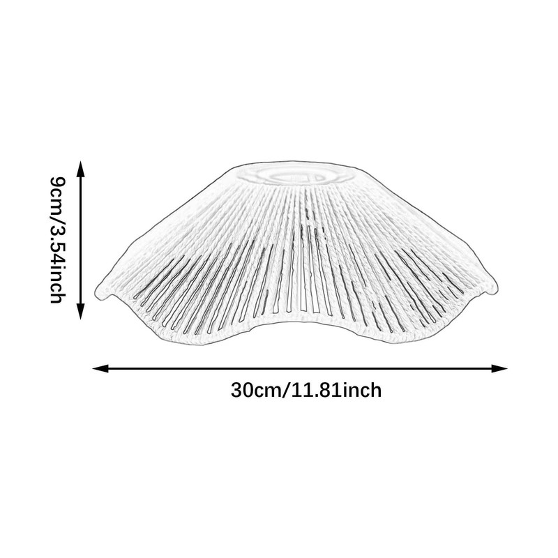 RopeWoven HandWoven Rope Lampshade Decorative Chandelier Ceiling Light Cover 4