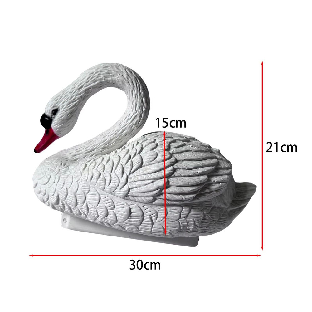 ElegantFloat Handwoven Floating Swan Figurine Decorative Garden Pond Ornament 5