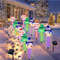 1 Set Of Solar Santa Claus Christmas Tree Lawn Lights 6in1 Outdoor Holiday Garden Decorations 5