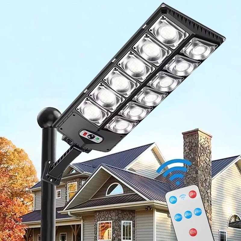 Outdoor Solar LED Wall Lamp With Motion Sensor 8000 Lm Super Bright Waterproof Garden Street Ligh 4