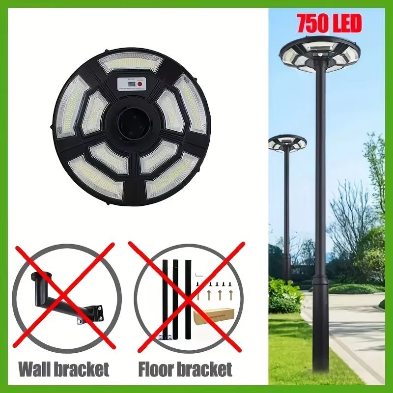 UFO Solar Powered Outdoor Yard Light With Motion Sensor Automatic DusktoDawn Courtyard Lighting 3